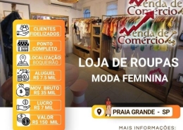 Loja de Roupas no Centro do Boqueirão - PG!