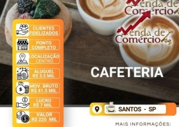 Cafeteria no Centro de Santos! 