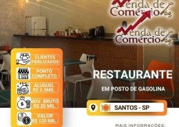 Restaurante em Posto de Gasolina em Santos!