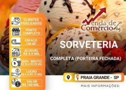 Sorveteria no Centro Comercial em PG!