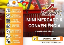 Mini Mercado e Conveniência na Orla de Santos!