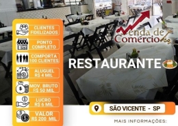 Restaurante em São Vicente! 