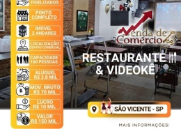 Restaurante & Videokê em SV - Deixando R$ 10 mil de lucro!